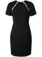 Alice+olivia Shortsleeved Fitted Dress - Black