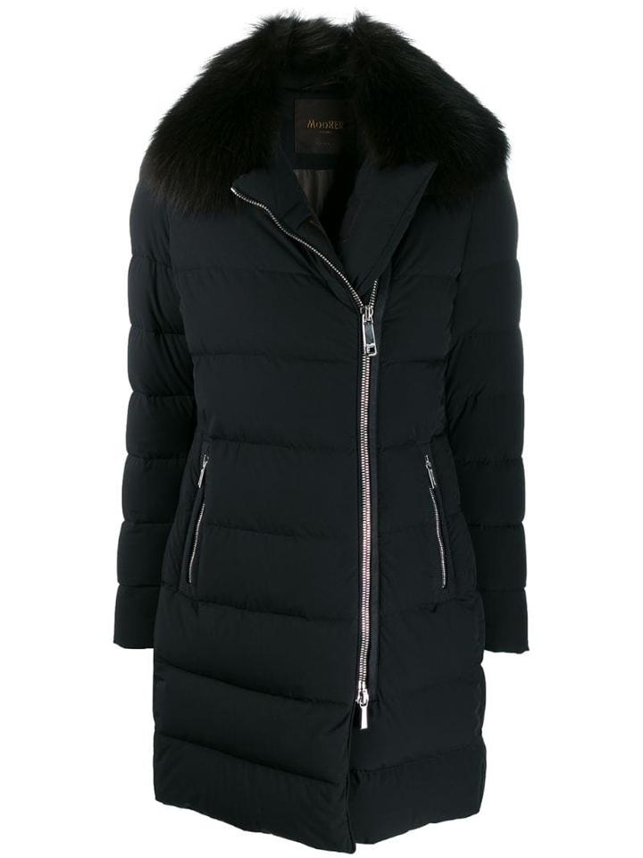 Moorer Slim-fit Puffer Coat - Blue