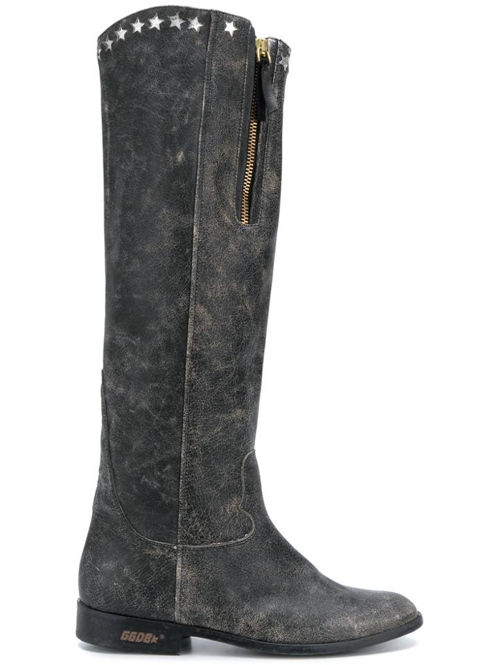 Golden Goose Deluxe Brand Star Detail Boots - Black