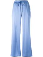 P.a.r.o.s.h. Safira Trousers, Women's, Size: M, Blue, Silk/spandex/elastane