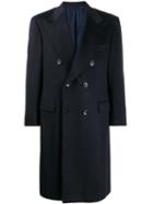 Kiton Double-breasted Coat - Blue