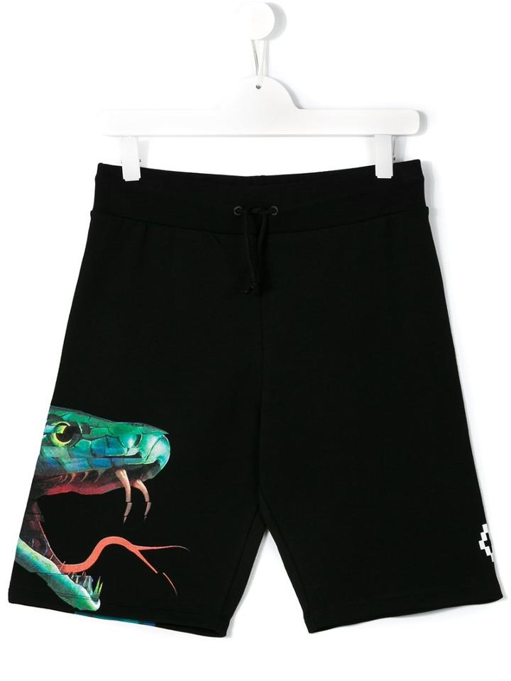 Marcelo Burlon County Of Milan Kids Mini Me Track Shorts, Boy's, Size: 14 Yrs, Black