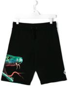 Marcelo Burlon County Of Milan Kids Mini Me Track Shorts, Boy's, Size: 14 Yrs, Black