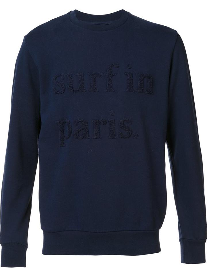 Cuisse De Grenouille 'surf' Sweatshirt, Men's, Size: Xl, Blue, Cotton