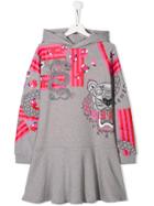 Kenzo Kids Tiger Dress - Grey