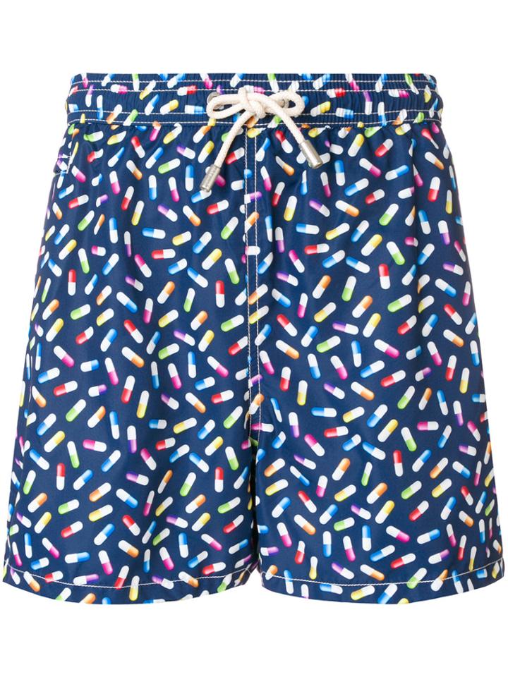 Mc2 Saint Barth Pill Print Swim Shorts - Blue