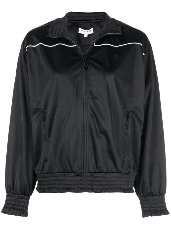 Opening Ceremony Stripe Detail Track Jacket - Black