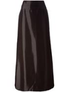 Jean Louis Scherrer Pre-owned High-shine Long Skirt - Red