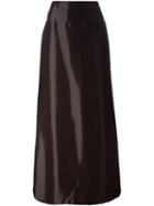 Jean Louis Scherrer Pre-owned High-shine Long Skirt - Red