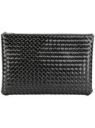 Bottega Veneta Intrecciato Woven Clutch - Black
