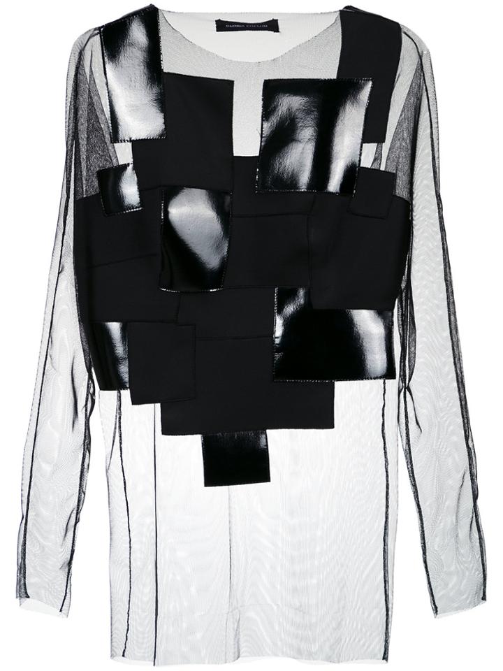 Gloria Coelho Anthony Tulle Blouse - Black