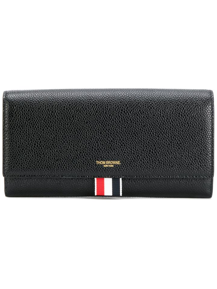 Thom Browne Pebble Grain Continental Wallet - Black