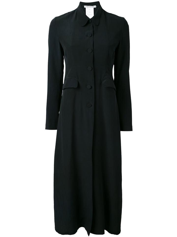 Cherevichkiotvichki - Long Button Coat - Women - Silk - S, Black, Silk