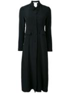 Cherevichkiotvichki - Long Button Coat - Women - Silk - S, Black, Silk