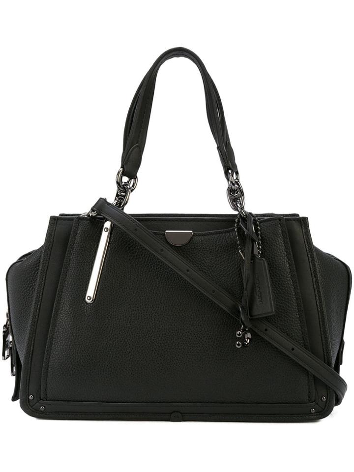 Coach Dreamer Pebbled Leather Bag - Black
