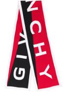 Givenchy Logo Long Scarf - Red