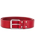 Comme Des Garçons Shirt - Classic Belt - Men - Leather - One Size, Red, Leather