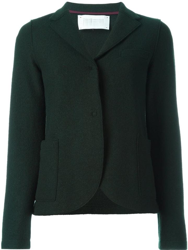 Harris Wharf London 'boyfriend' Jacket, Women's, Size: 44, Green, Virgin Wool