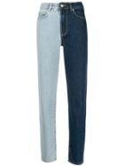 Fiorucci Two Tone Slim-fit Jeans - Blue