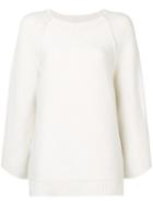 Hermès Pre-owned Wide Sleeve Sweater - Neutrals