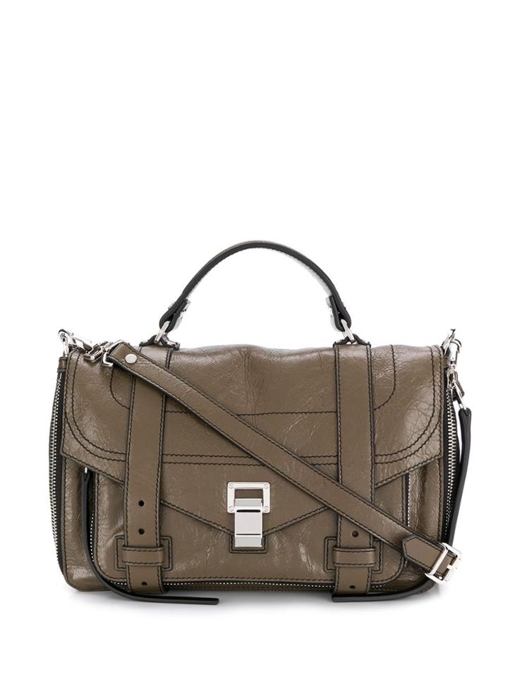 Proenza Schouler Medium Zip Ps1+ Tote - Brown