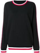 Gaelle Bonheur Side Stripe Sweatshirt - Black