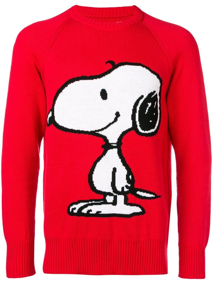 Lc23 Snoopy Print Sweater - Red