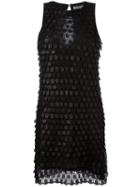 Cacharel - Scale Effect Dress - Women - Polyester - 36, Black, Polyester