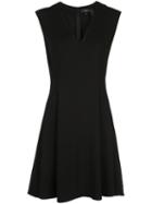 Theory Crepe Pleated Style Dress - Black