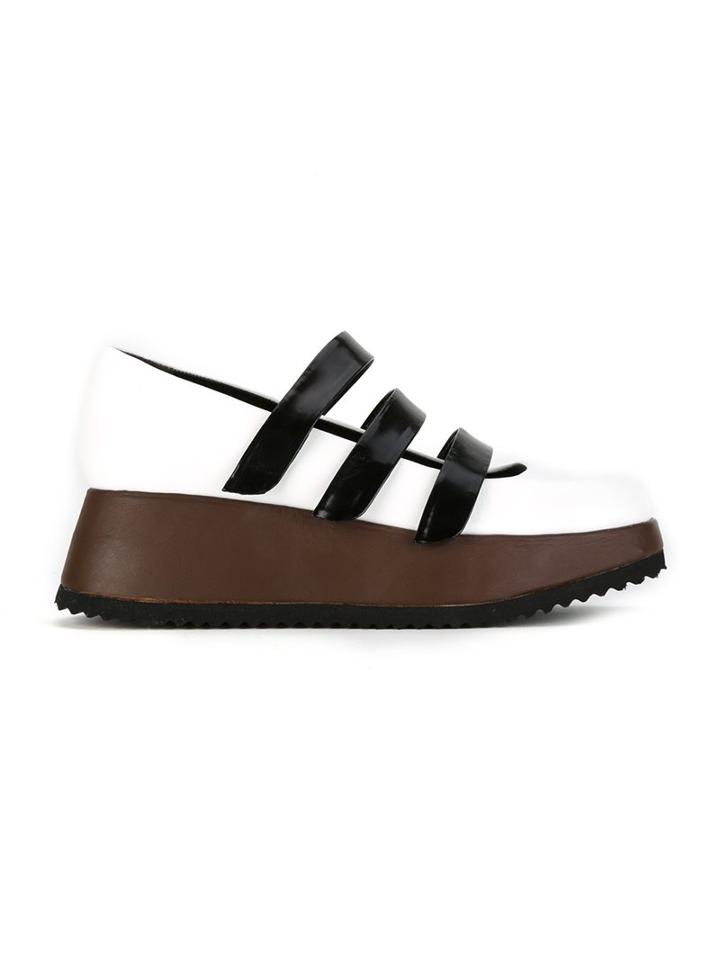 Gloria Coelho Leather Platform Pumps