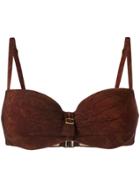 Marlies Dekkers Puritsu Plunge Bikini Top - Brown