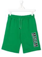 Msgm Kids Casual Shorts - Green