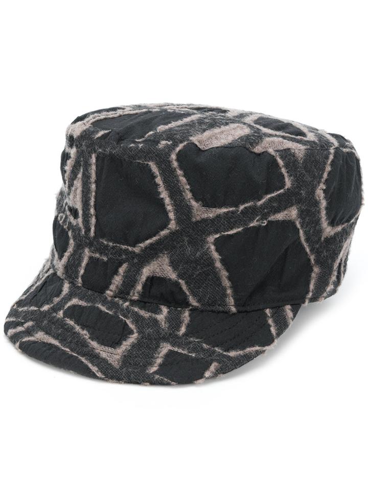 Issey Miyake Men Shrink Desert Cap - Black