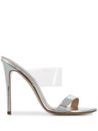 Deimille Yonia Mirrored Sandals - Silver