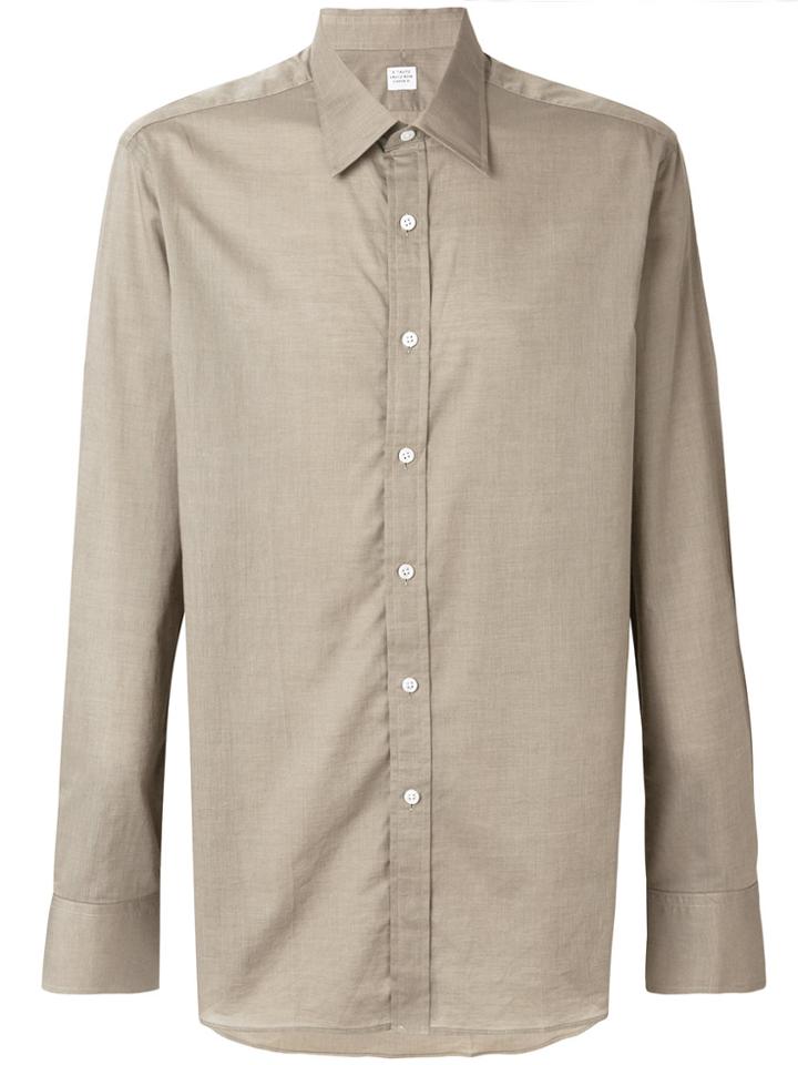 E. Tautz Classic Button Down Shirt - Nude & Neutrals