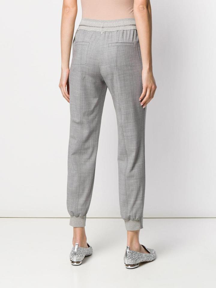 Lorena Antoniazzi Tapered Tailored Trousers - Grey