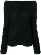 Philosophy Di Lorenzo Serafini Off The Shoulder Knitted Top - Black