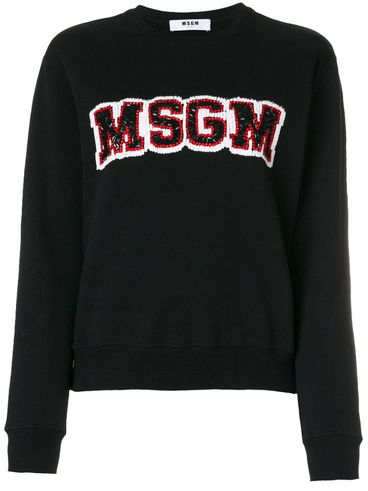Msgm Logo Jumper - Black