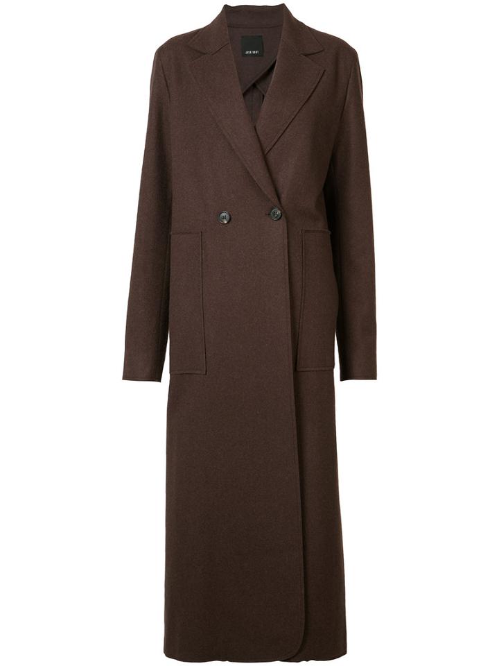 Josh Goot Double Breasted Coat, Women's, Size: Medium, Brown, Wool