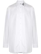 Raf Simons Embroidered Collar Shirt - White