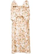 Chloé - Floral Dress - Women - Cotton - 34, Nude/neutrals, Cotton