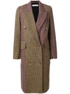 Golden Goose Deluxe Brand Color Block Checkered Coat - Multicolour