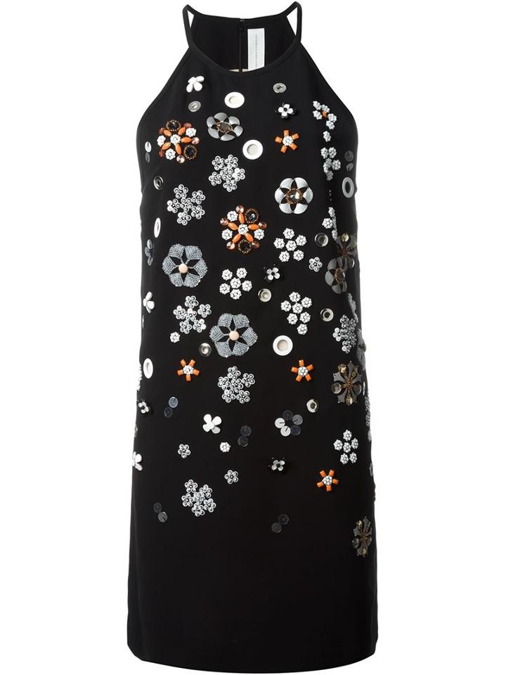 Victoria Victoria Beckham Embroidered Shift Dress