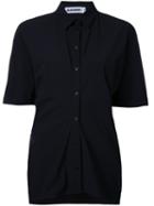 Jil Sander - Short-sleeve Shirt - Women - Elastodiene/polyamide - 46, Black, Elastodiene/polyamide