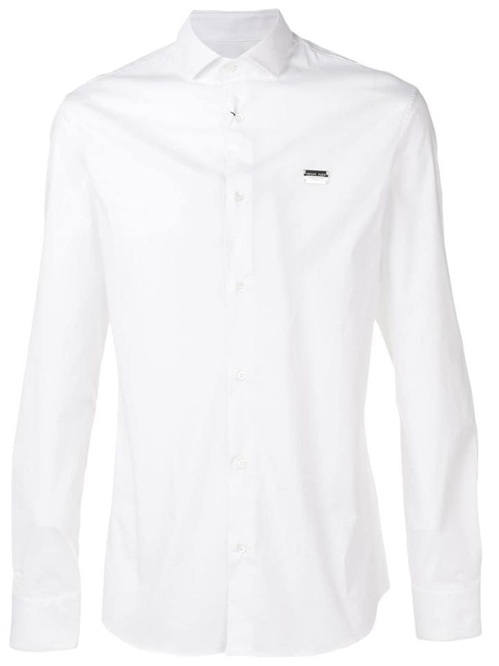 Philipp Plein Plain Button Shirt - White