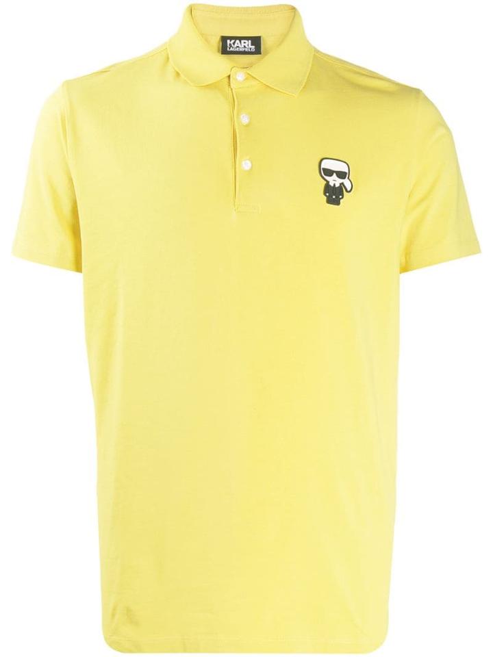 Karl Lagerfeld Karl Logo Polo Shirt - Yellow