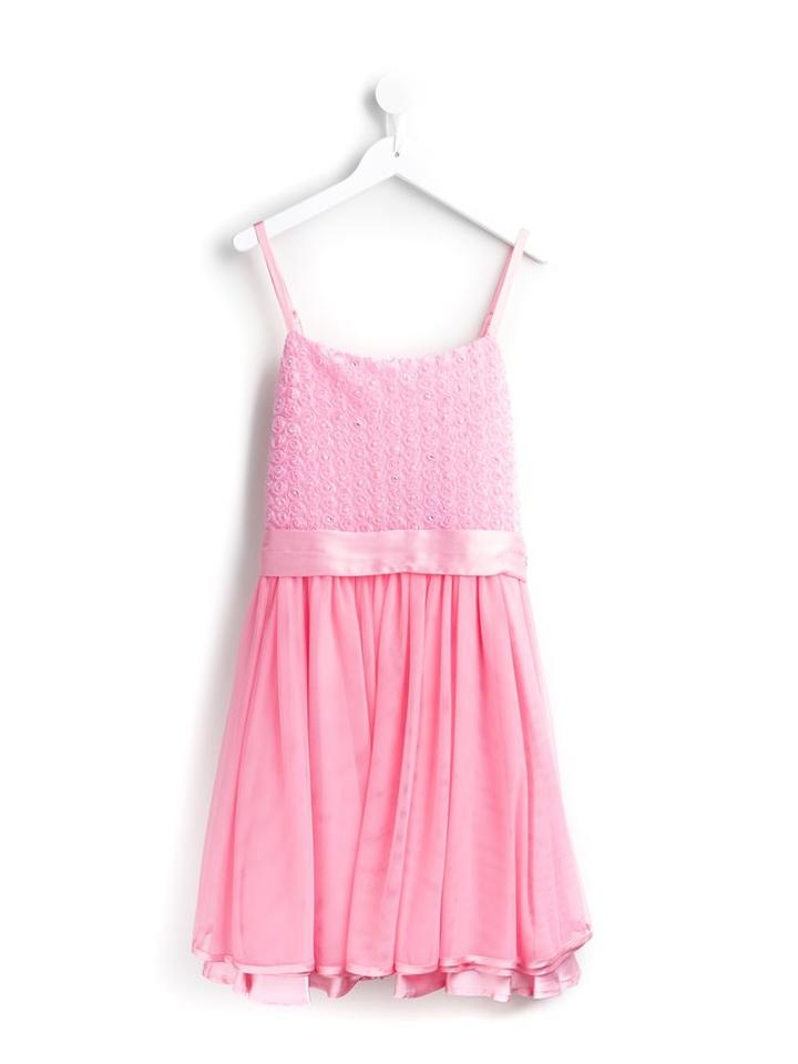 Miss Blumarine Flared Ruffled Dress, Girl's, Size: 10 Yrs, Pink/purple