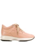 Hogan Ankle Lace-up Sneakers - Pink