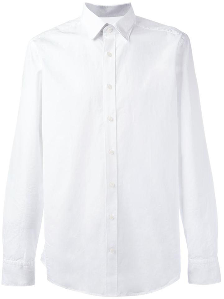 Hackett Classic Button Down Shirt, Men's, Size: Medium, White, Cotton