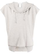 Fabiana Filippi Knitted Poncho-hoodie - Neutrals